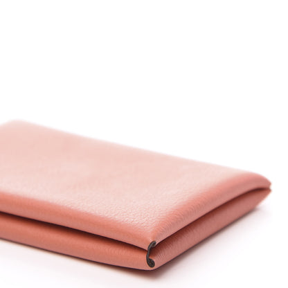 Hermes Evercolor Calvi Card Case Flamingo 7 of 7