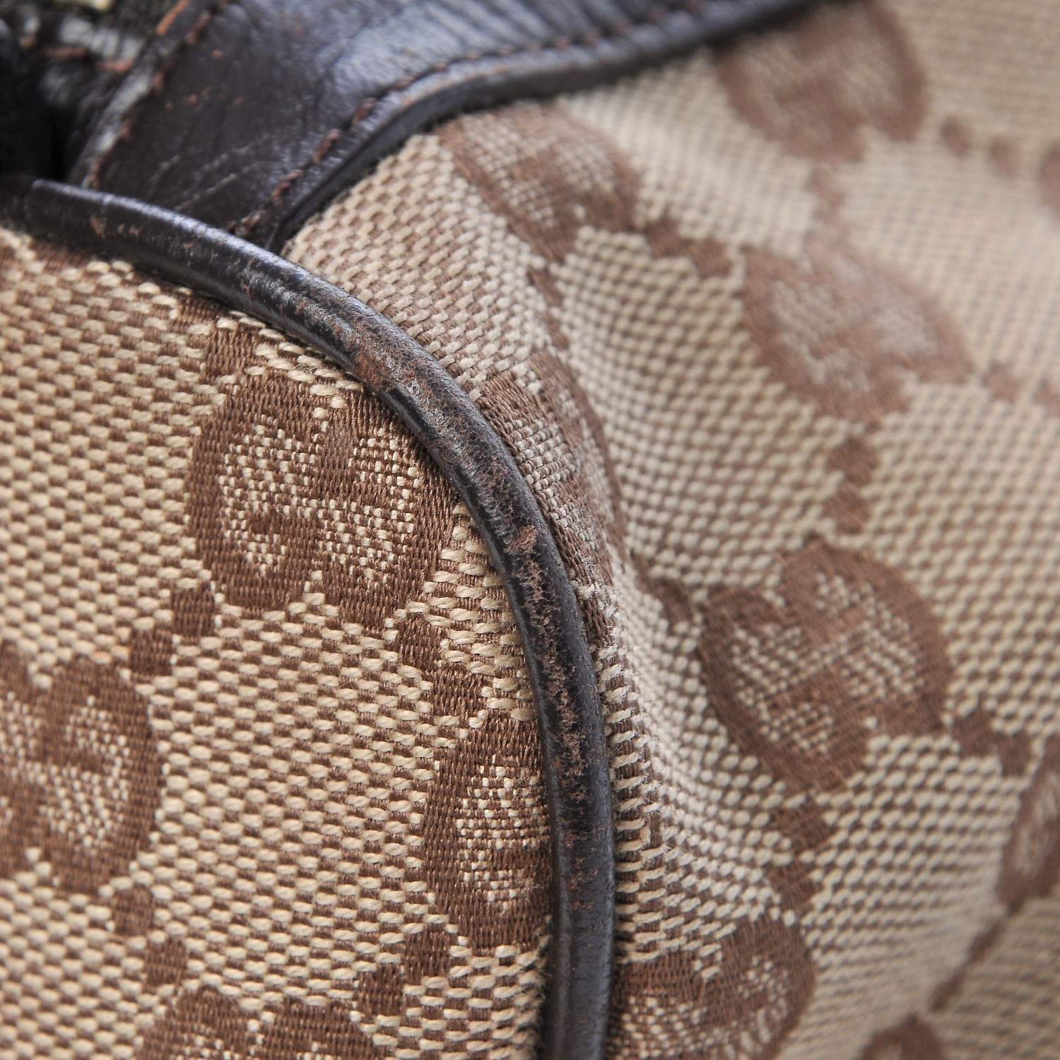 Gucci Monogram Vintage Web Mini Boston Dark Brown 25 of 26