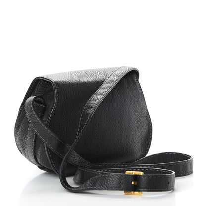 Chloe Calfskin Mini Marcie Round Crossbody Bag Black 3 of 12