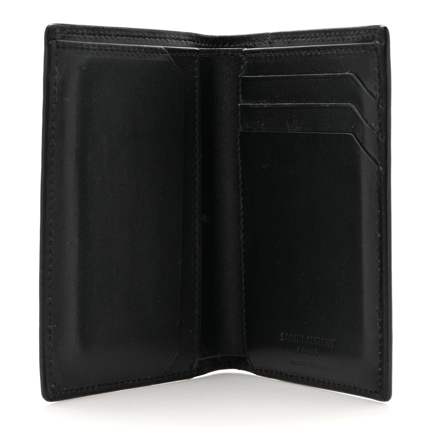 Crocodile Embossed Bi-Fold Wallet Black