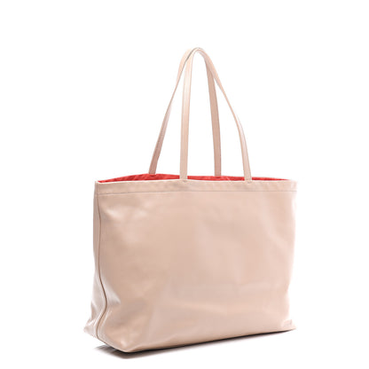 Prada Soft Calfskin Shopping Tote Cammeo Lacca 2 of 11