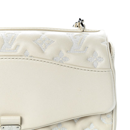 Louis Vuitton Lambskin Mama Broderie Pochette Ivory 9 of 14