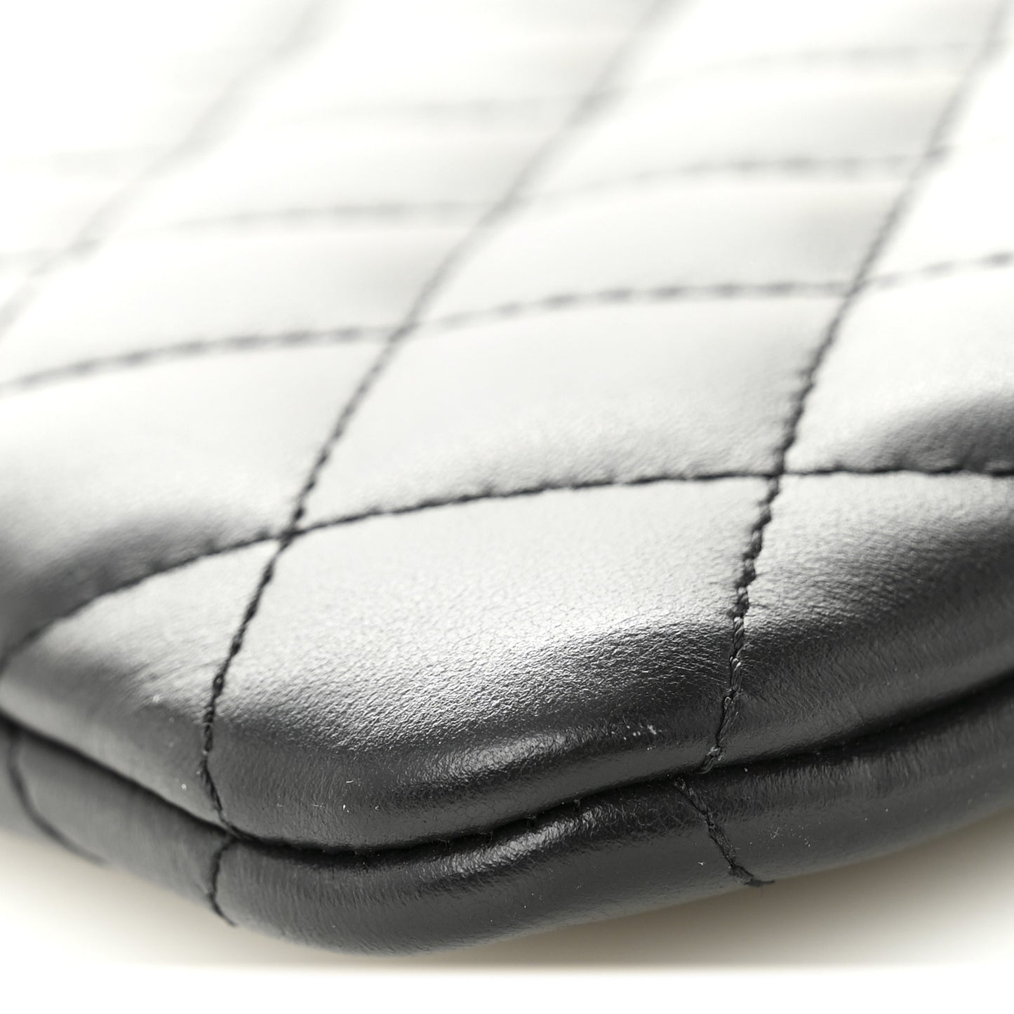 Lambskin Quilted Crossbody Bag Black