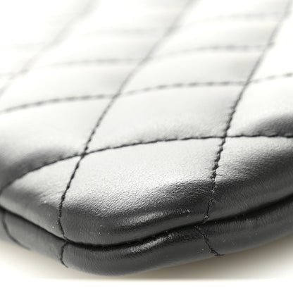 Chanel Lambskin Quilted Crossbody Bag Black 10 of 10