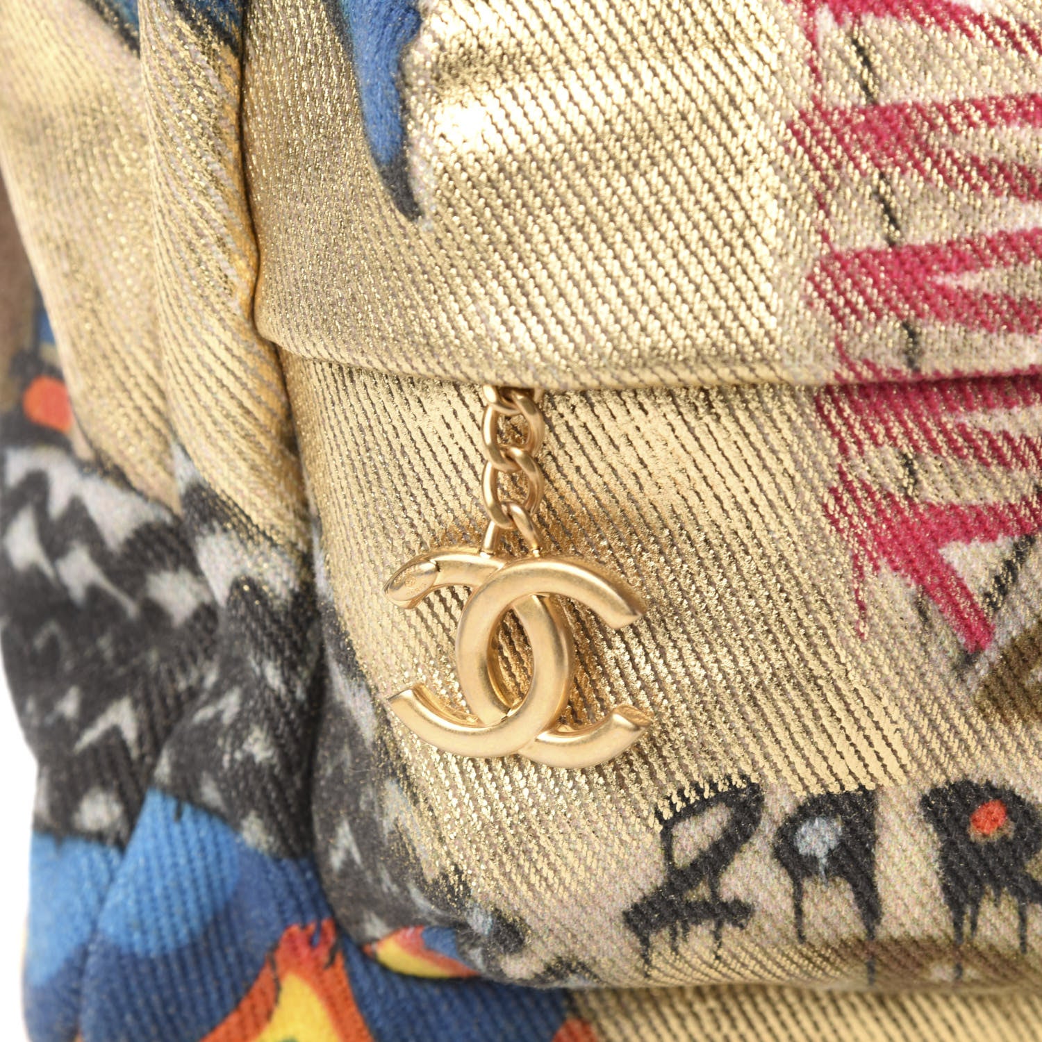 Chanel Graffiti Printed Canvas Street Spirit Backpack Multicolor 9 of 10