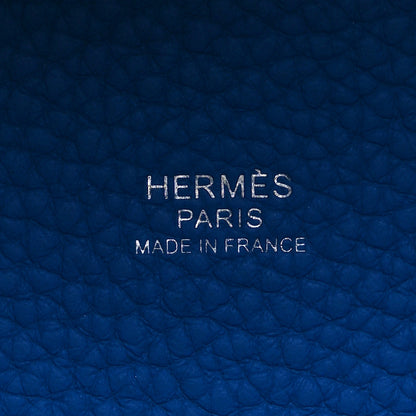 Hermes Taurillon Clemence Picotin Lock 22 MM Bleu Royal 6 of 10