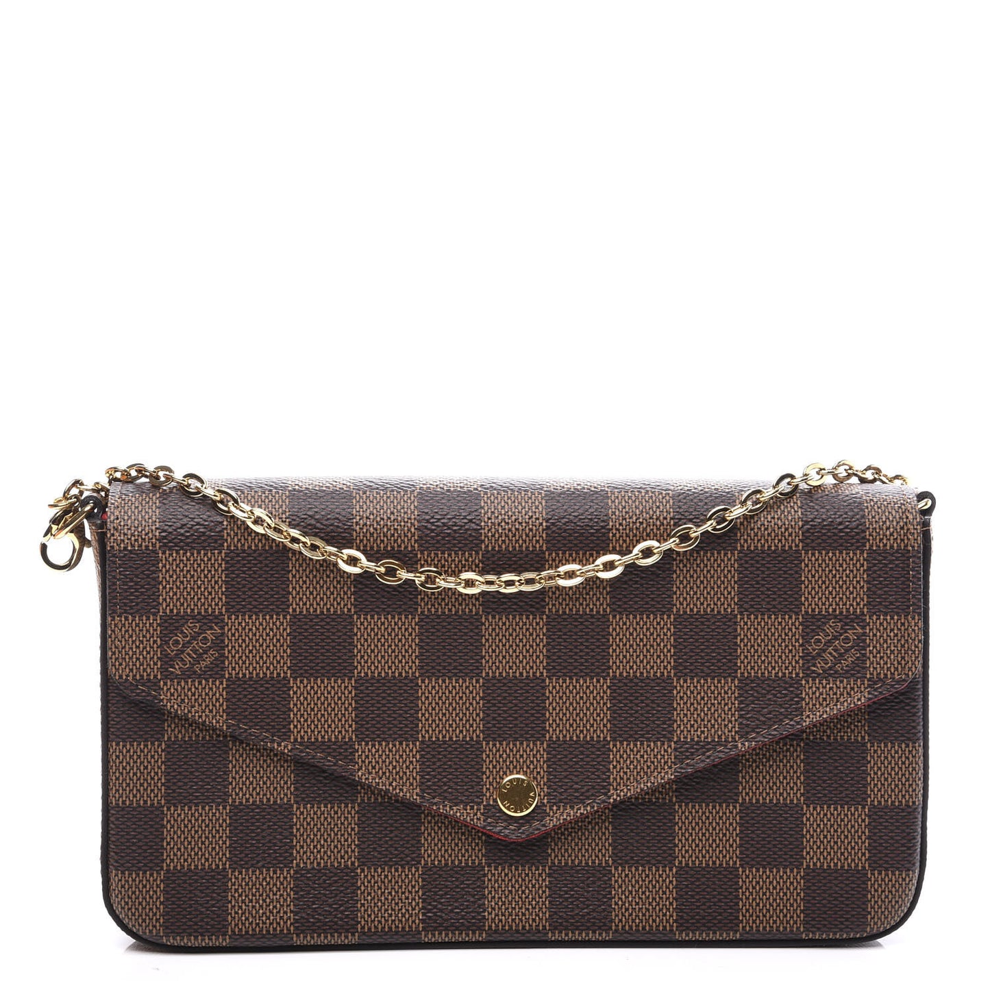 Damier Ebene Pochette Felicie Chain Wallet