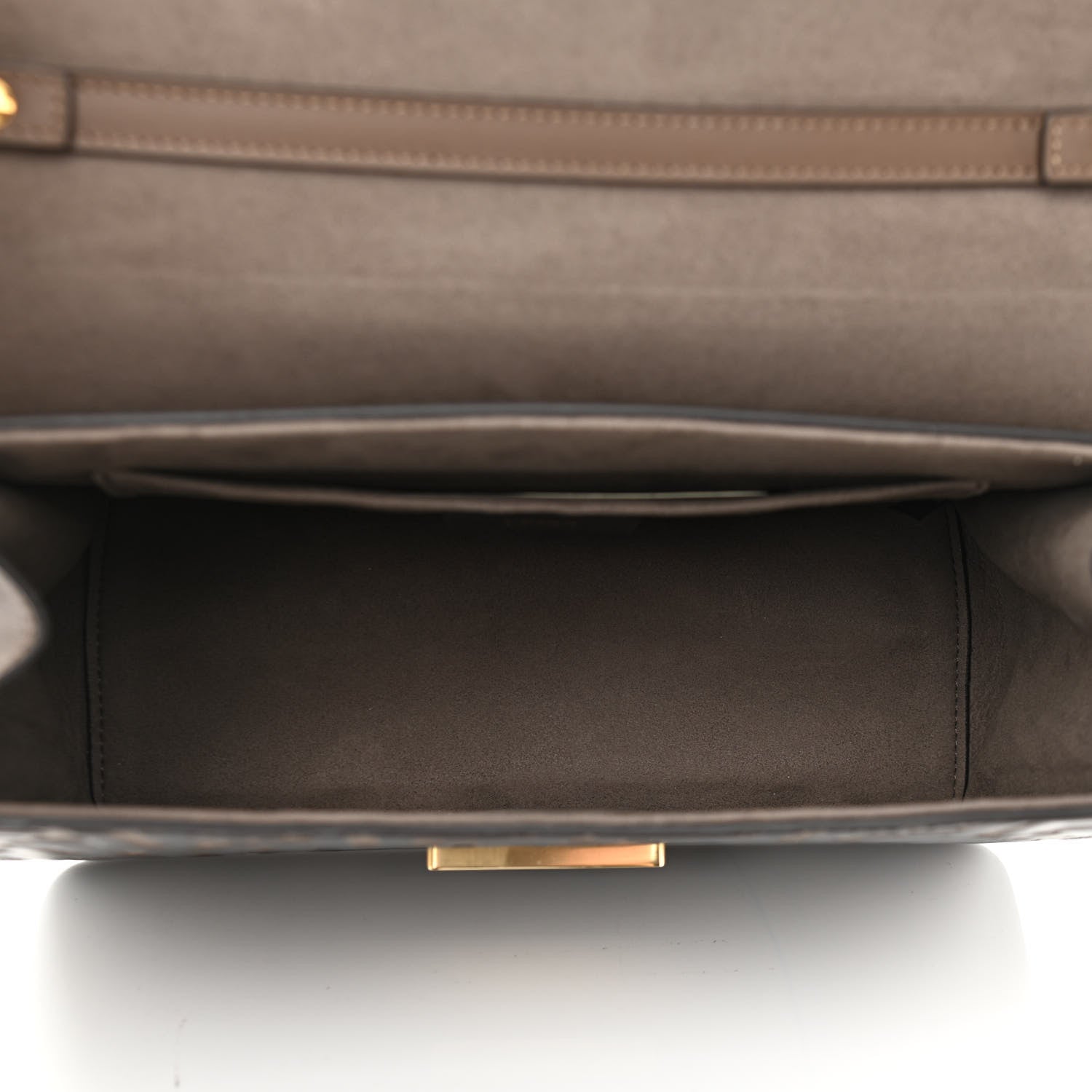 Fendi Vitello Century F is Fendi Bi-Color FF 1974 Embossed Kan I Shoulder Bag Maya Black 5 of 11