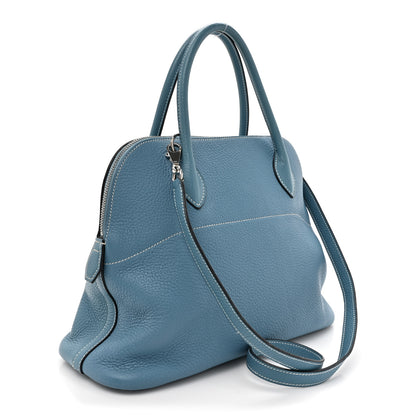 Hermes Taurillon Clemence Bolide 31 Blue Jean 3 of 17