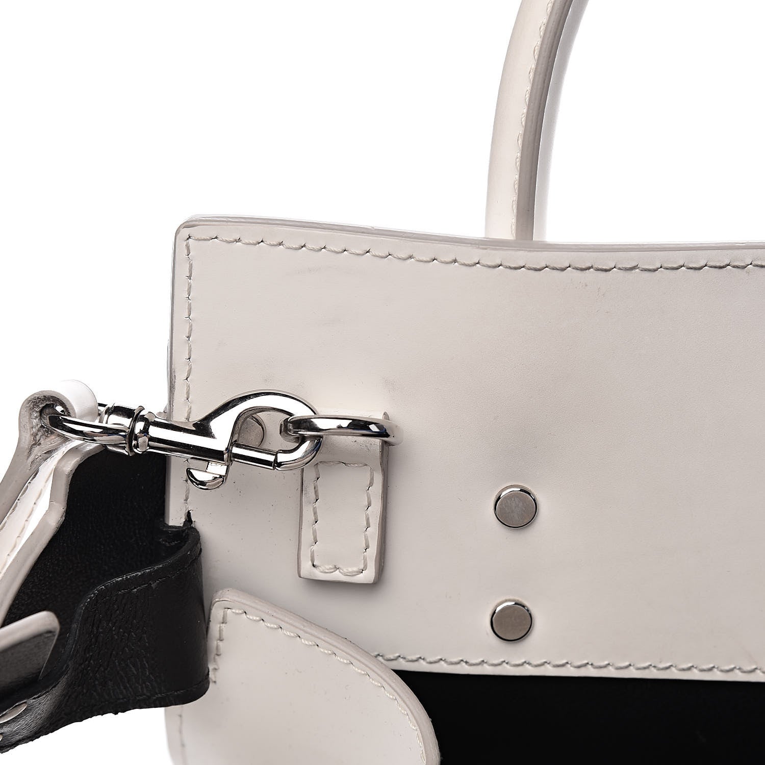 Givenchy Grained Calfskin Mini Horizon Satchel Off White 9 of 13