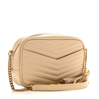 Saint Laurent Grain De Poudre Matelasse Monogram Mini Lou Camera Bag New Powder 3 of 9