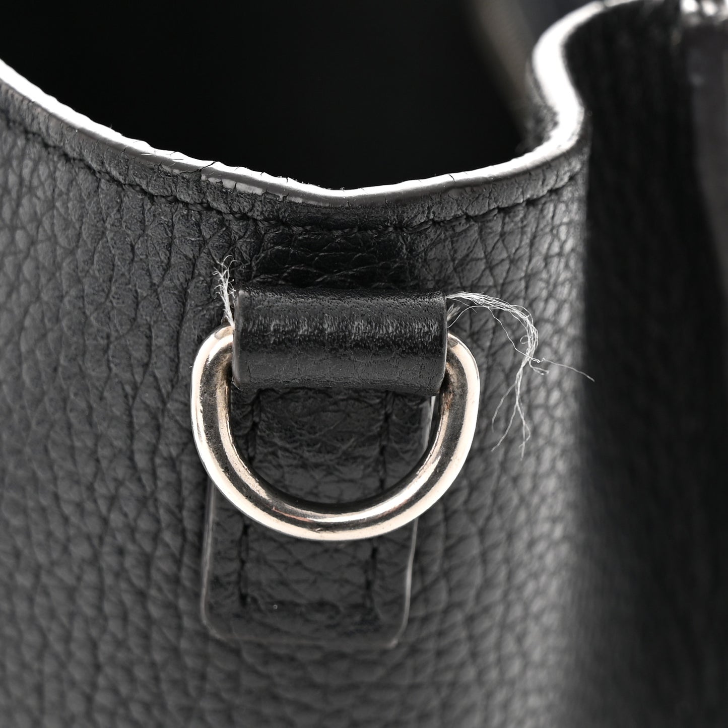 Drummed Calfskin Nano Luggage Black
