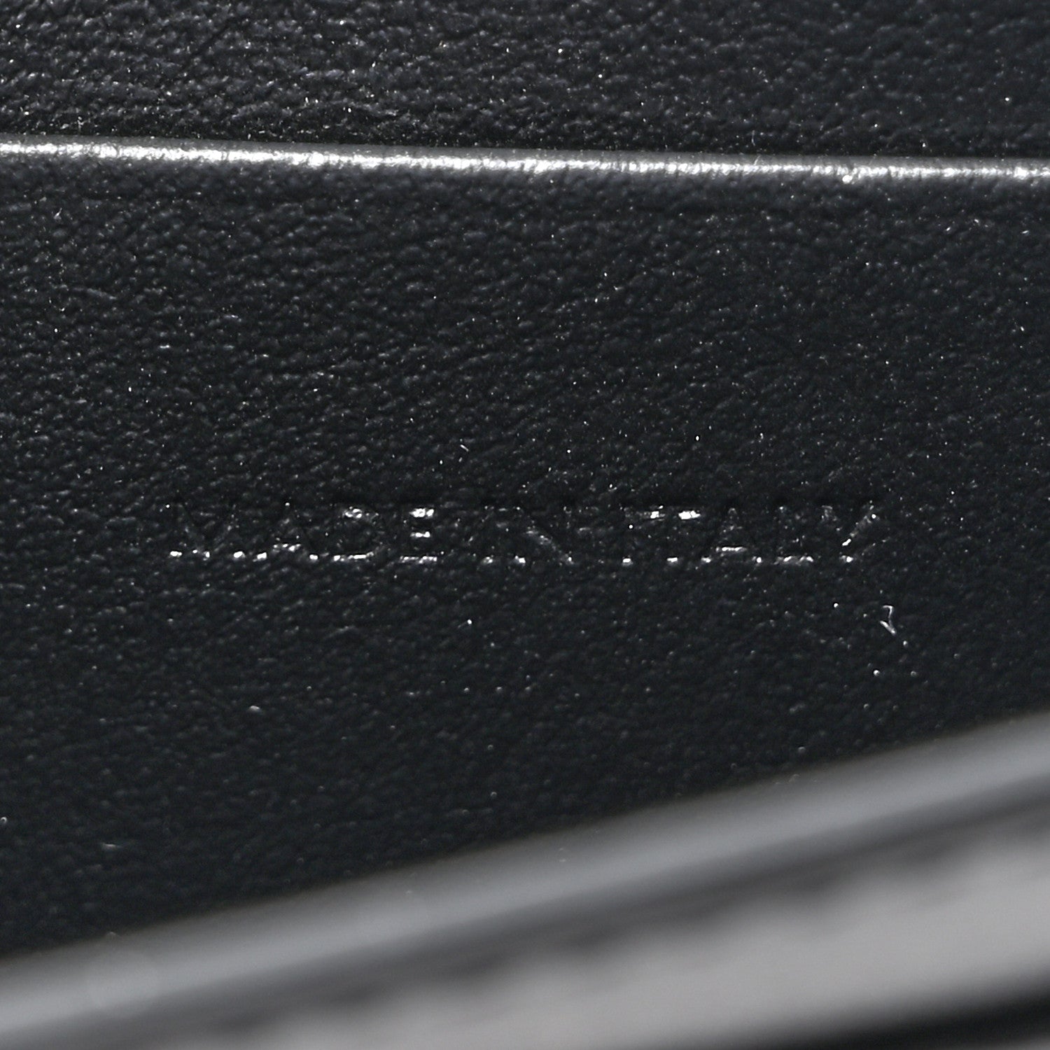 Celine Shiny Calfskin Triomphe Flap Card Holder Black 7 of 8