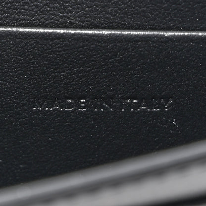 Celine Shiny Calfskin Triomphe Flap Card Holder Black 7 of 8