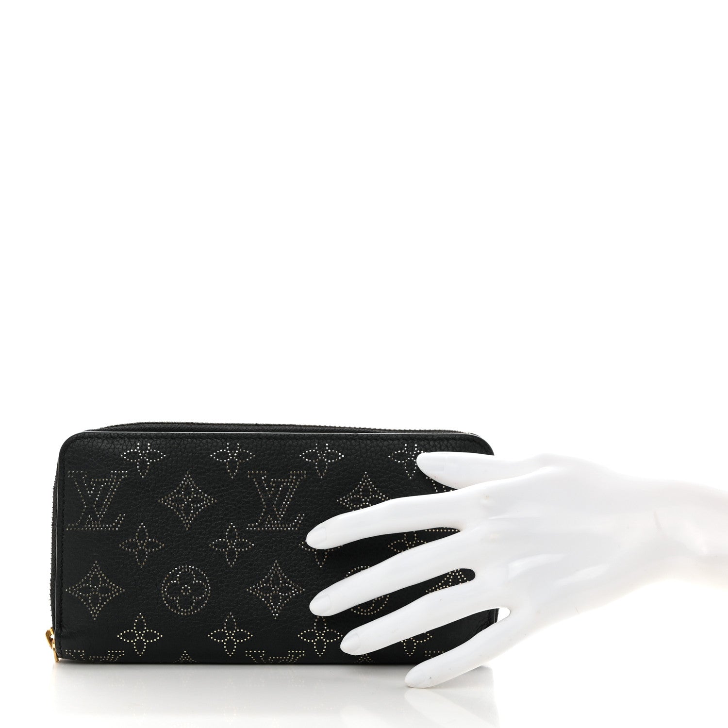 Louis Vuitton Mahina Flight Mode Zippy NM Wallet Black Gold 2 of 6