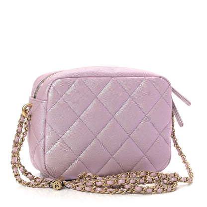 Chanel Iridescent Caviar Quilted Mini My Perfect Camera Case Pink 2 of 8