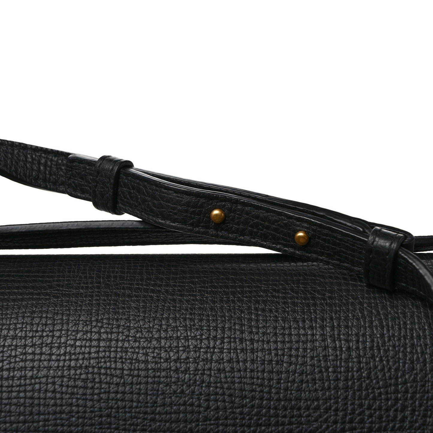 BOTTEGA VENETA Textured Calfskin Small BV Angle Shoulder Bag Black