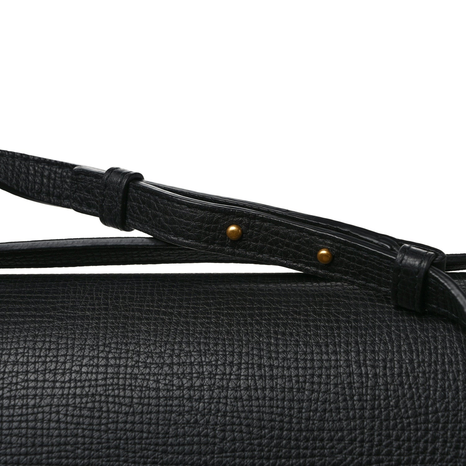 Bottega Veneta BOTTEGA VENETA Textured Calfskin Small BV Angle Shoulder Bag Black 15 of 15