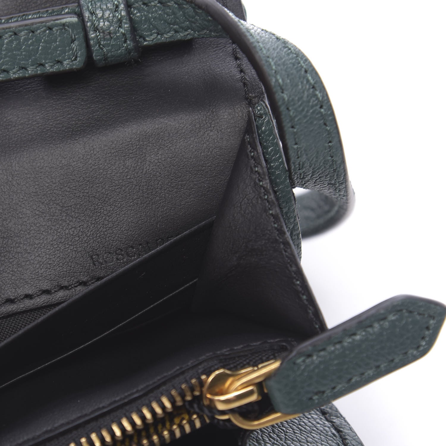 Burberry Canvas Tartan Check Mix Henley Wallet on Chain Green Multicolor 7 of 11