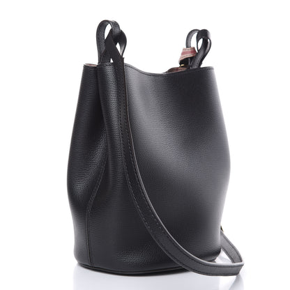 Burberry London Grainy Calfskin Small Lorne Bucket Crossbody Black 3 of 9