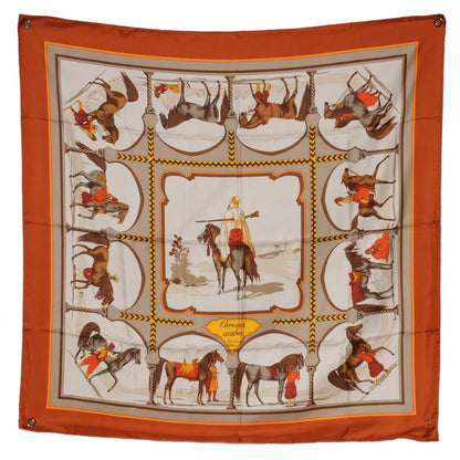 Hermes Silk Chevaux Arabes Scarf 90 2 of 6
