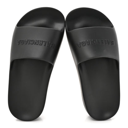Balenciaga Rubber Chunky Platform Slide Sandals 35 Black 2 of 8