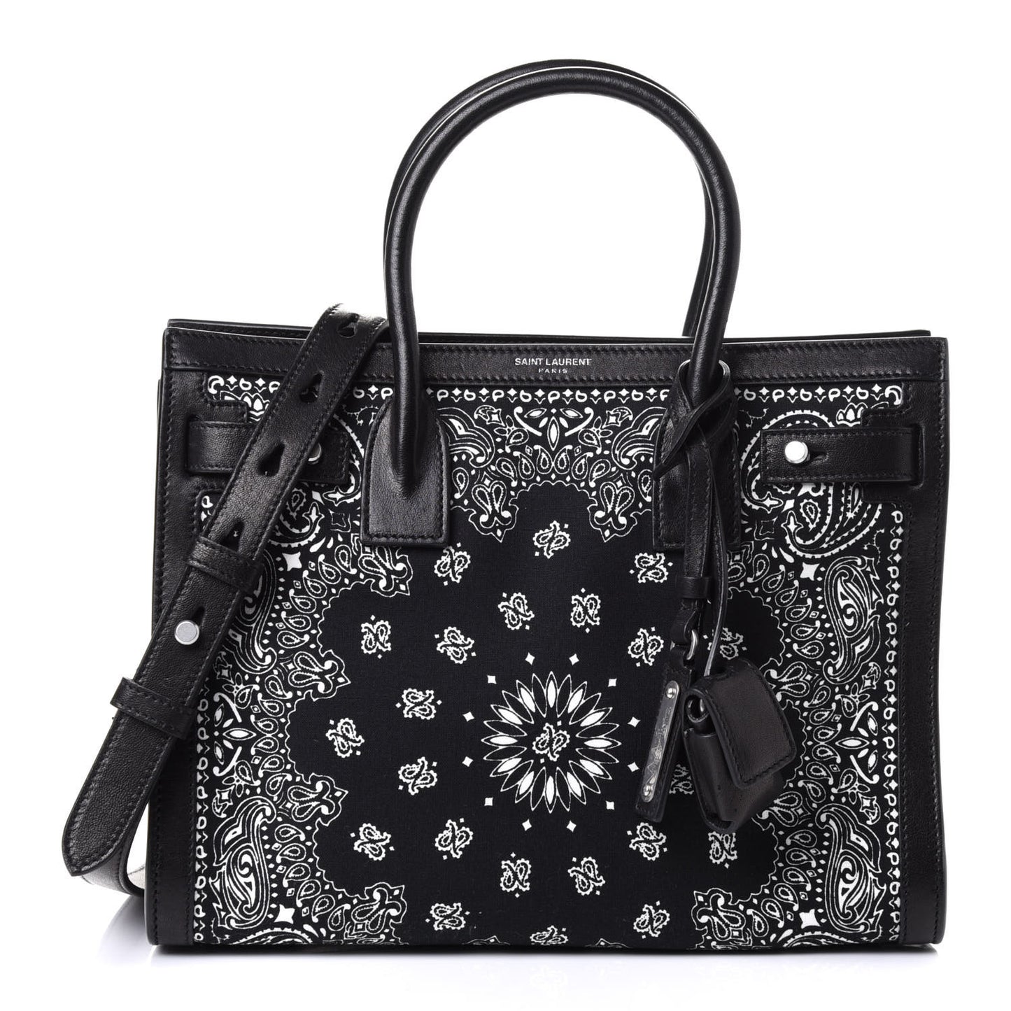 Calfskin Cotton Bandana Baby Sac De Jour Black