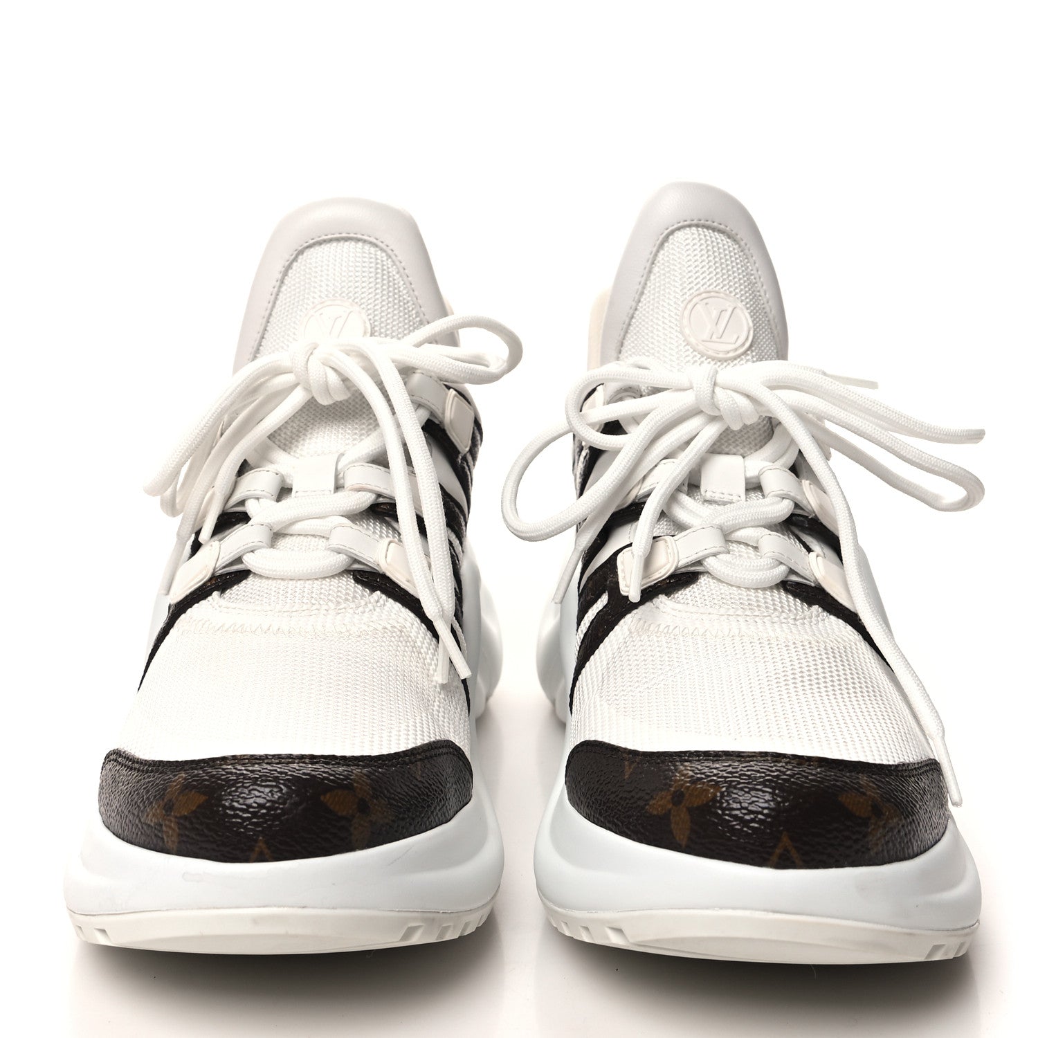 Louis Vuitton Patent Monogram LV Archlight Sneakers 39.5 White 2 of 9