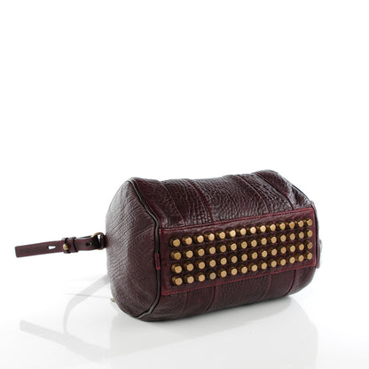 Alexander Wang Pebbled Lambskin Rockie Beet Antique Brass Hardware 4 of 8