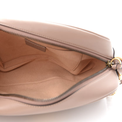 Gucci Calfskin Matelasse Small GG Marmont Chain Shoulder Bag Porcelain Rose 5 of 9