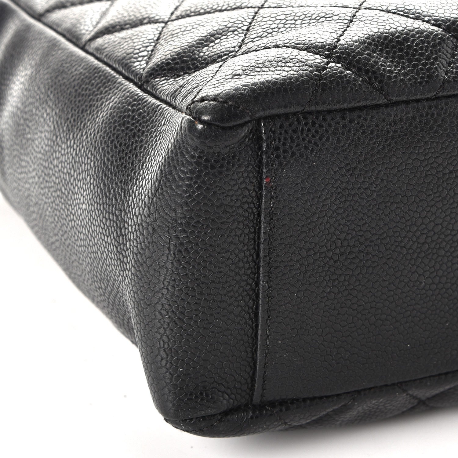 Chanel Caviar Quilted Petit Shopping Tote PST Black 9 of 13