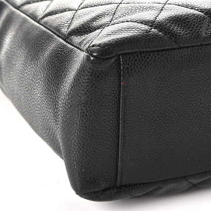 Chanel Caviar Quilted Petit Shopping Tote PST Black 9 of 13