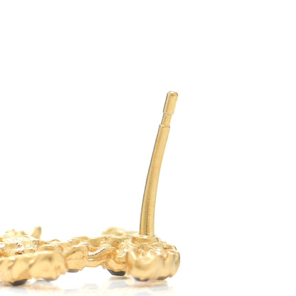 Chanel Crystal CC Chain Cuff Single Earring Gold Silver 3 of 6
