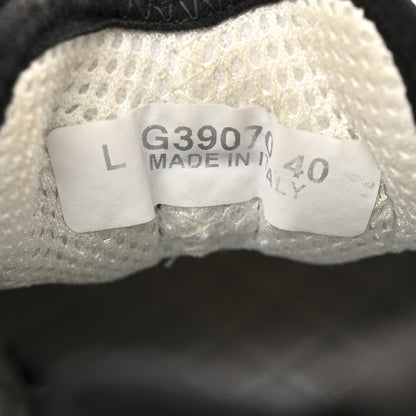 Chanel Fabric Suede CC Sneakers 40 Black Dark Grey 9 of 12