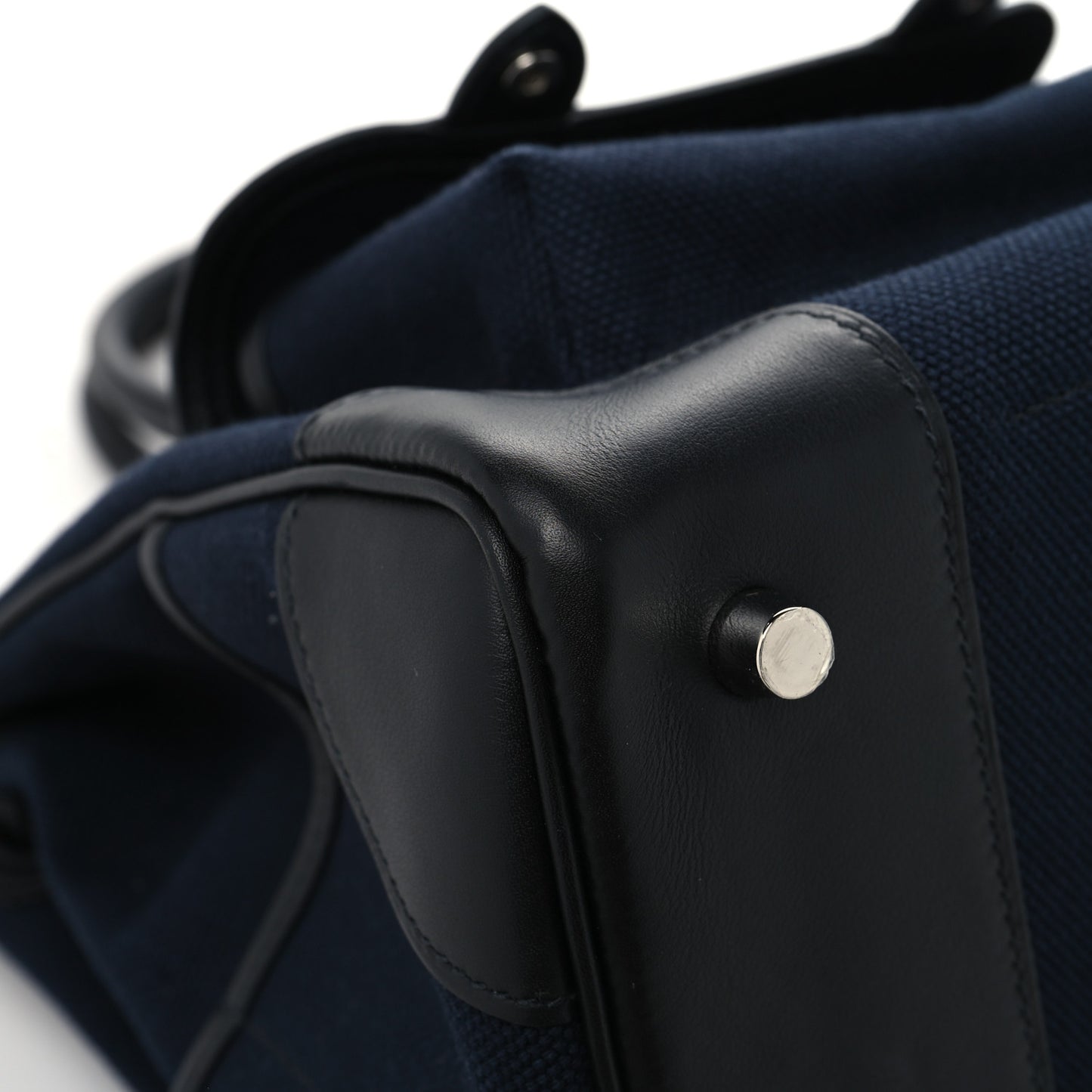 Goeland Toile Swift Cargo Birkin 35 Bleu Marine