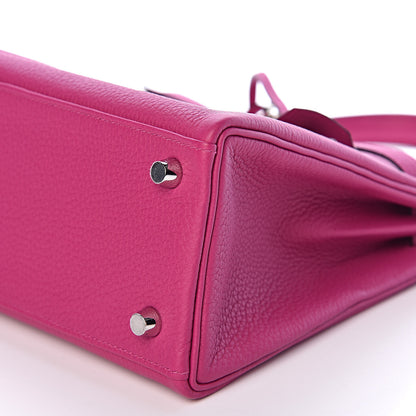 Hermes Togo Kelly Retourne 25 Rose Pourpre 35 of 36