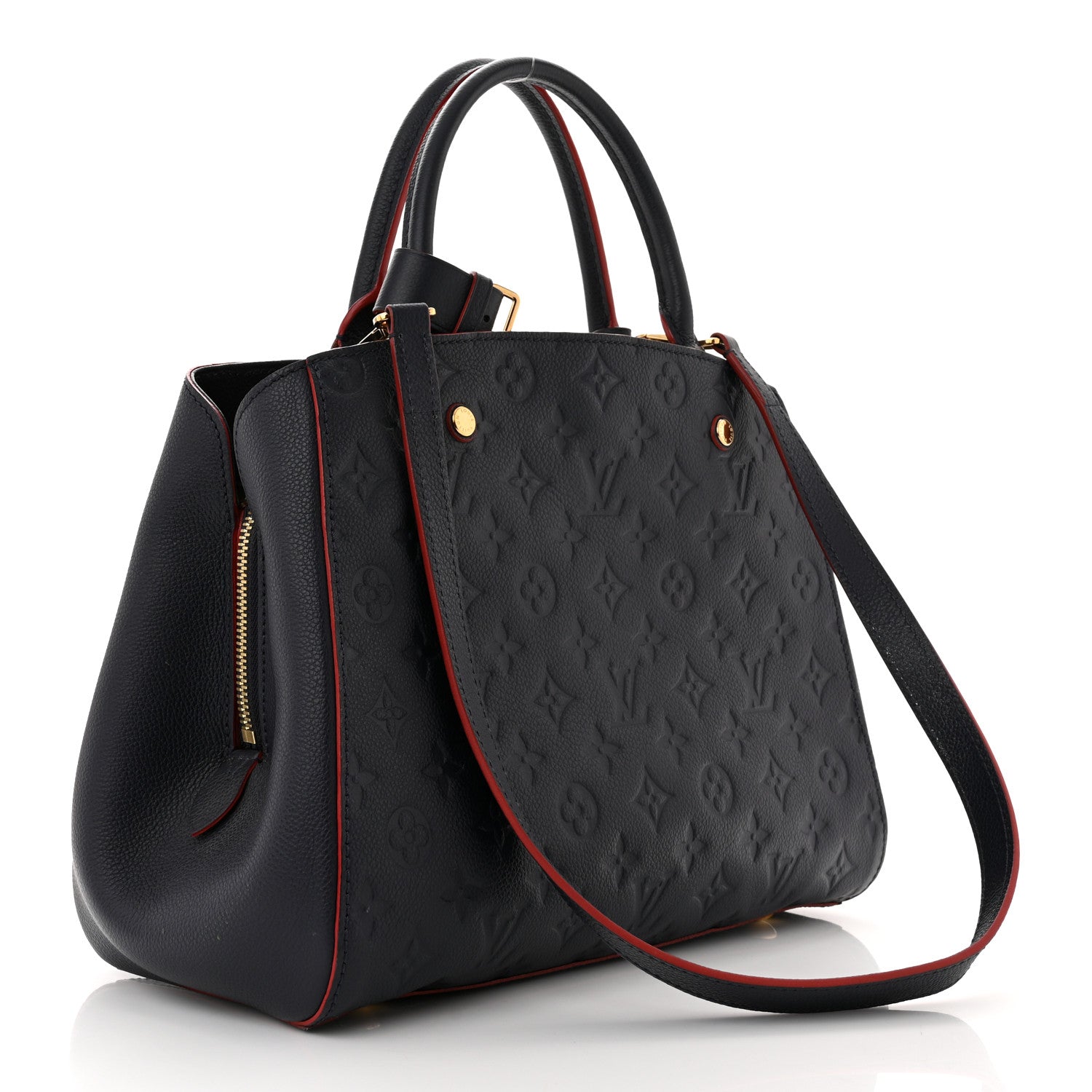 Louis Vuitton Empreinte Montaigne MM Marine Rouge 3 of 10