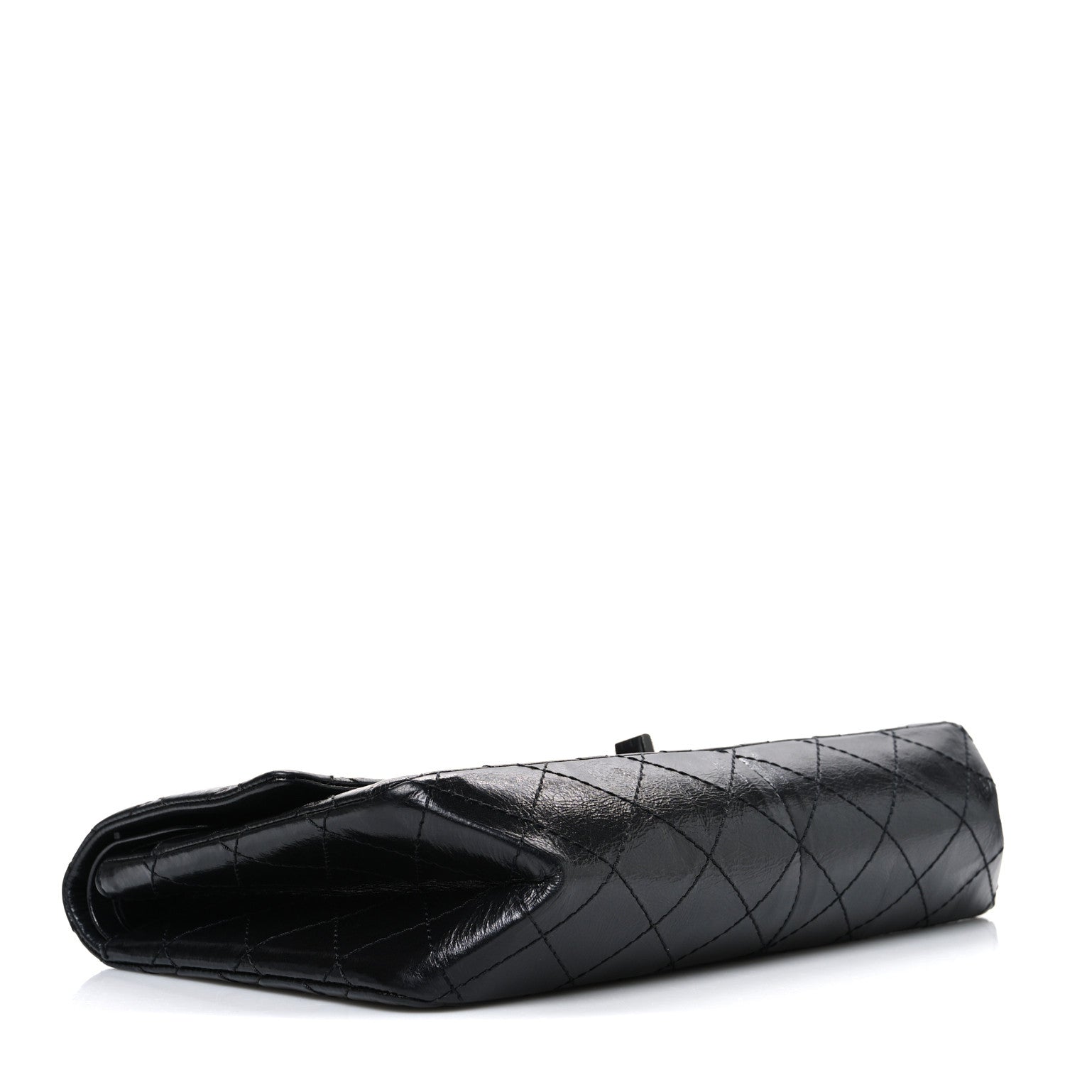 Chanel Metallic Aged Calfskin Quilted 2.55 Reissue 226 Flap So Black 3 of 9