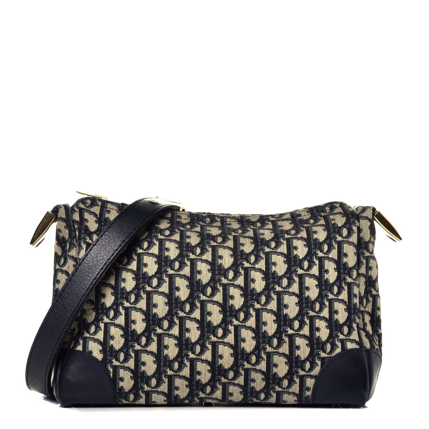 Christian Dior Monogram Shoulder Bag Blue 1 of 9