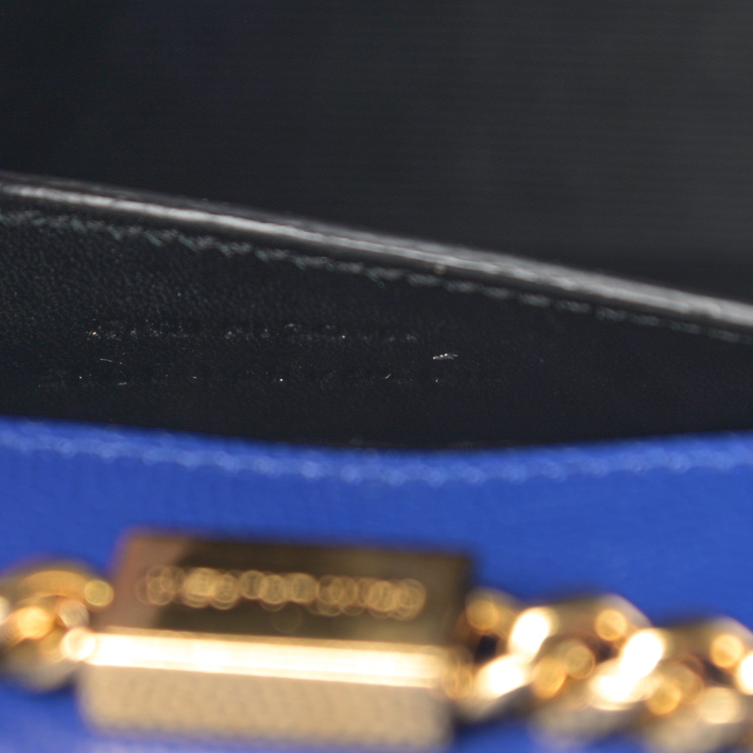 Saint Laurent Grain De Poudre Medium Classic Monogram Kate Satchel Flash Blue 7 of 16