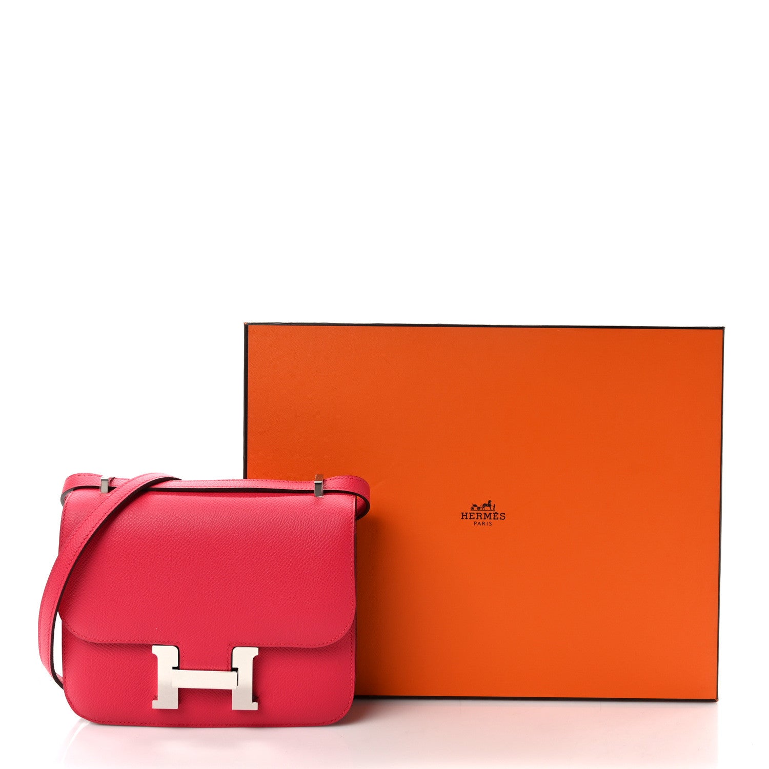 Hermes Epsom Constance 18 Rose Extreme 9 of 9