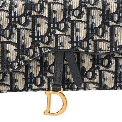 Christian Dior Oblique Saddle Belt Bag Blue 8 of 13