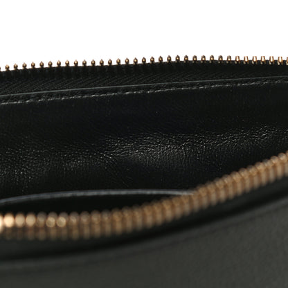 Balenciaga Grained Calfskin Neo Classic Gold Hardware Zip Around Crossbody Black 11 of 11