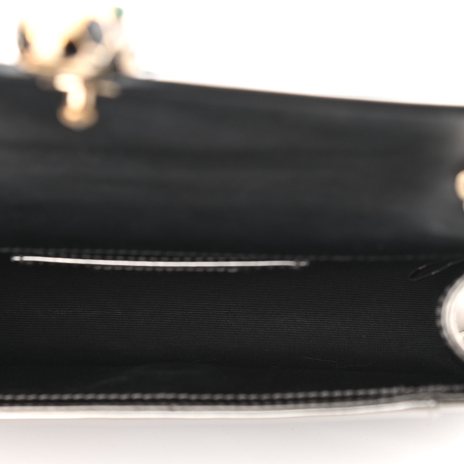 Bulgari Metallic Serpenti Forever Small Shoulder Bag Silver 4 of 13