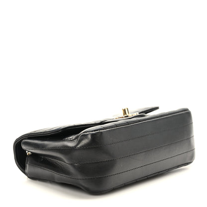 Chanel Lambskin Chevron Quilted Mini Rectangular Flap Black 4 of 9