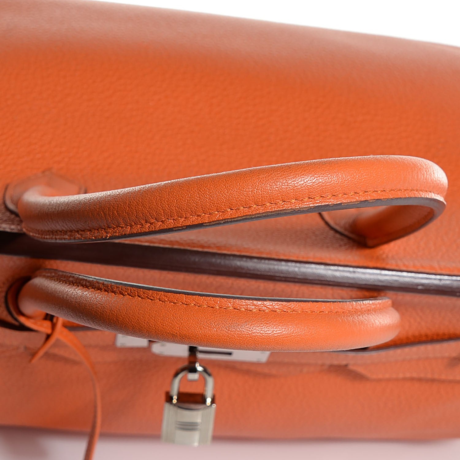 Hermes Taurillon Clemence Birkin 40 Orange 23 of 23