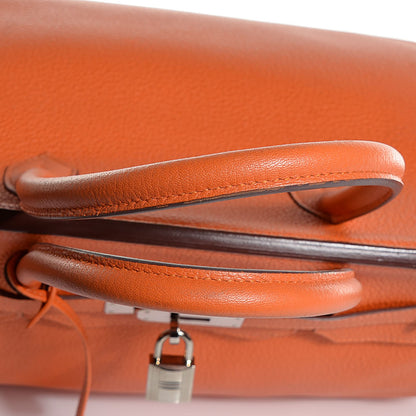 Hermes Taurillon Clemence Birkin 40 Orange 23 of 23