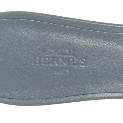 Hermes Epsom Oasis Sandals 35 Gris Antarctique 9 of 10