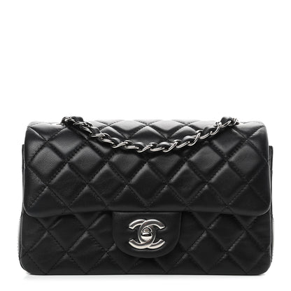 Chanel Lambskin Quilted Mini Rectangular Flap Black 1 of 4