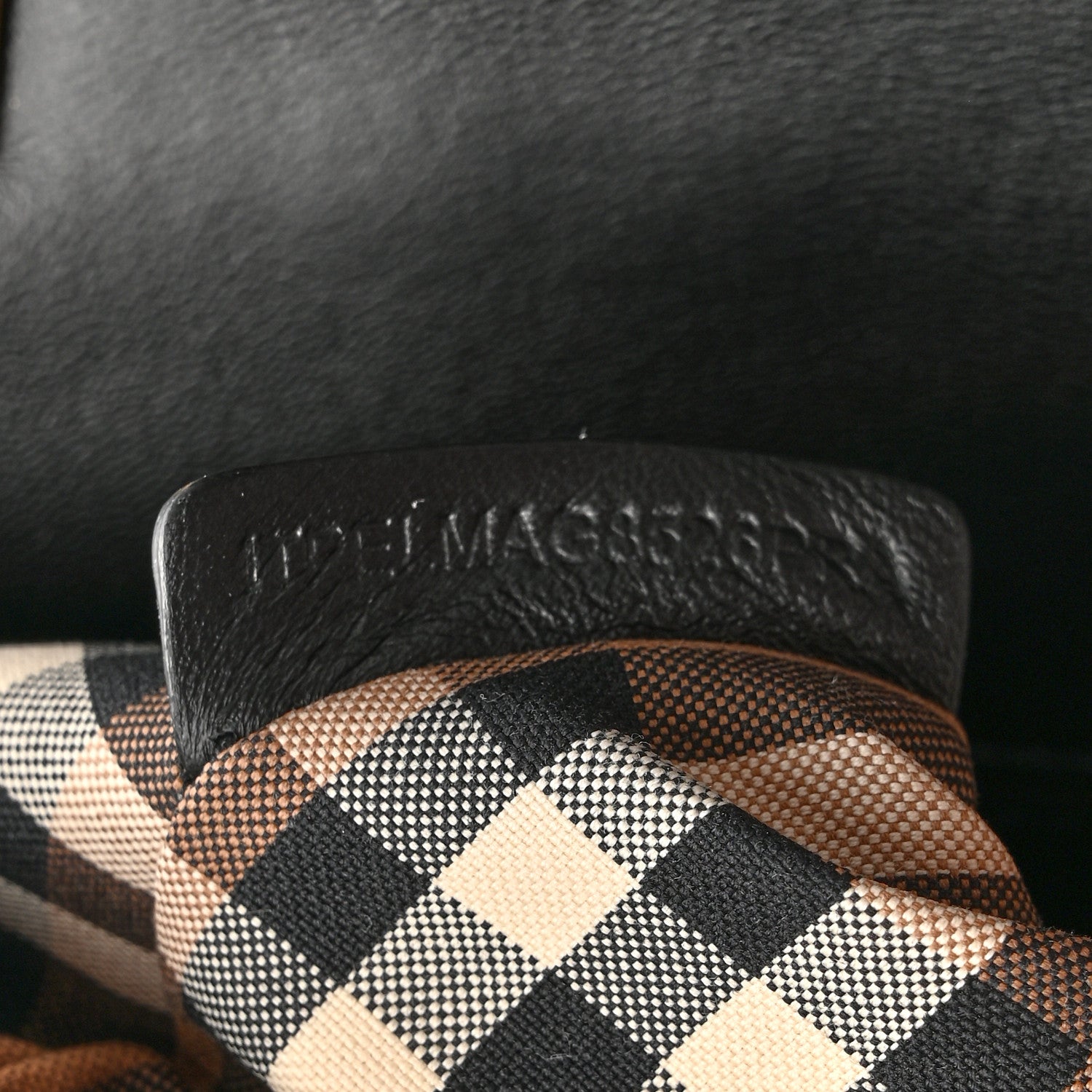 Burberry Check Cashmere Small Lola Bag Black 7 of 10
